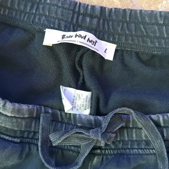 Women’s Mineral Washed Terry Knit Pants Ash colored size large - Picture 5 of 6